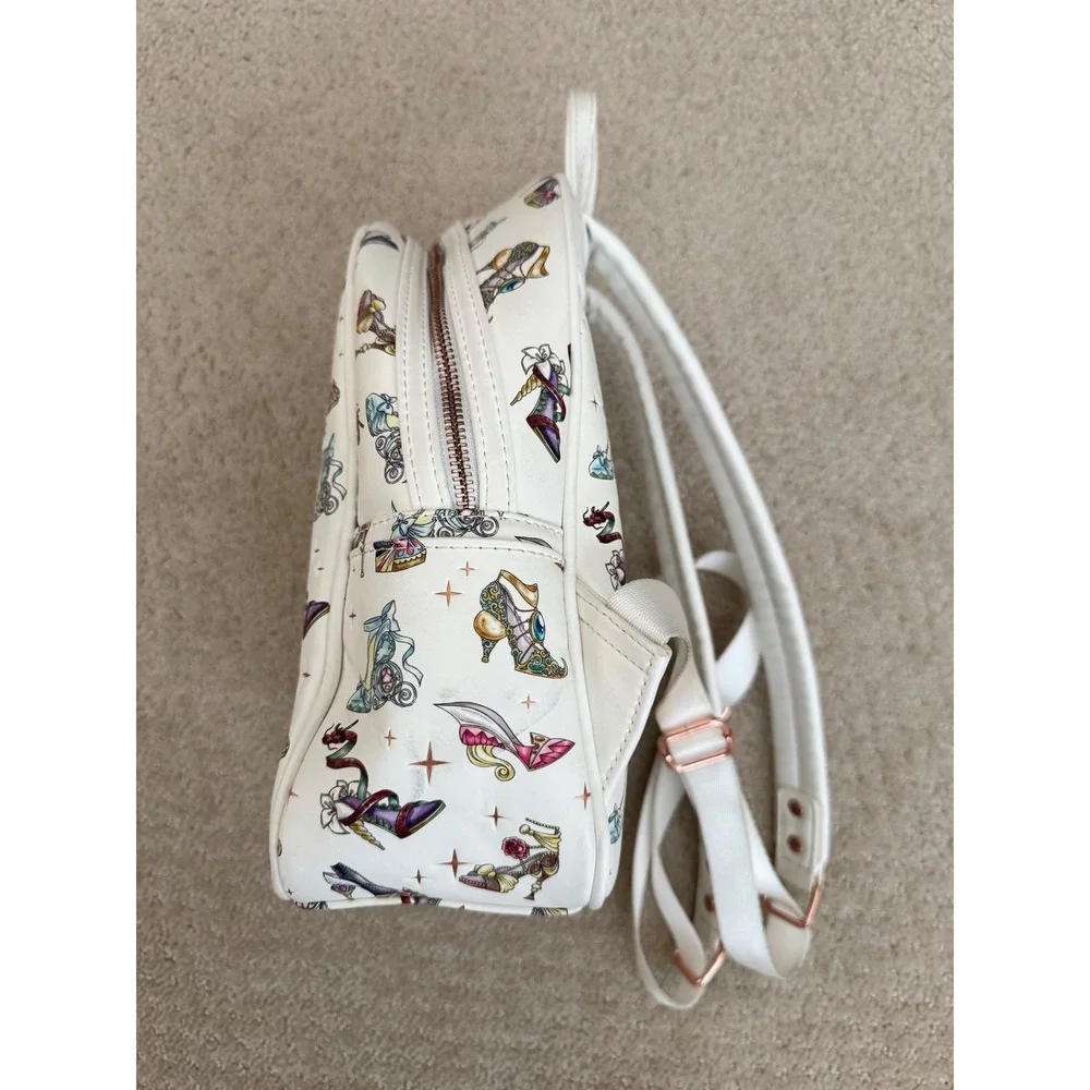 Disney Loungefly EXCLUSIVE Princess Runway Shoe Mini Backpack Rose Gold Hardware